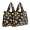 Wrapables Foldable Tote Nylon Reusable Grocery Bag (Set of 2), Oranges & Lemons